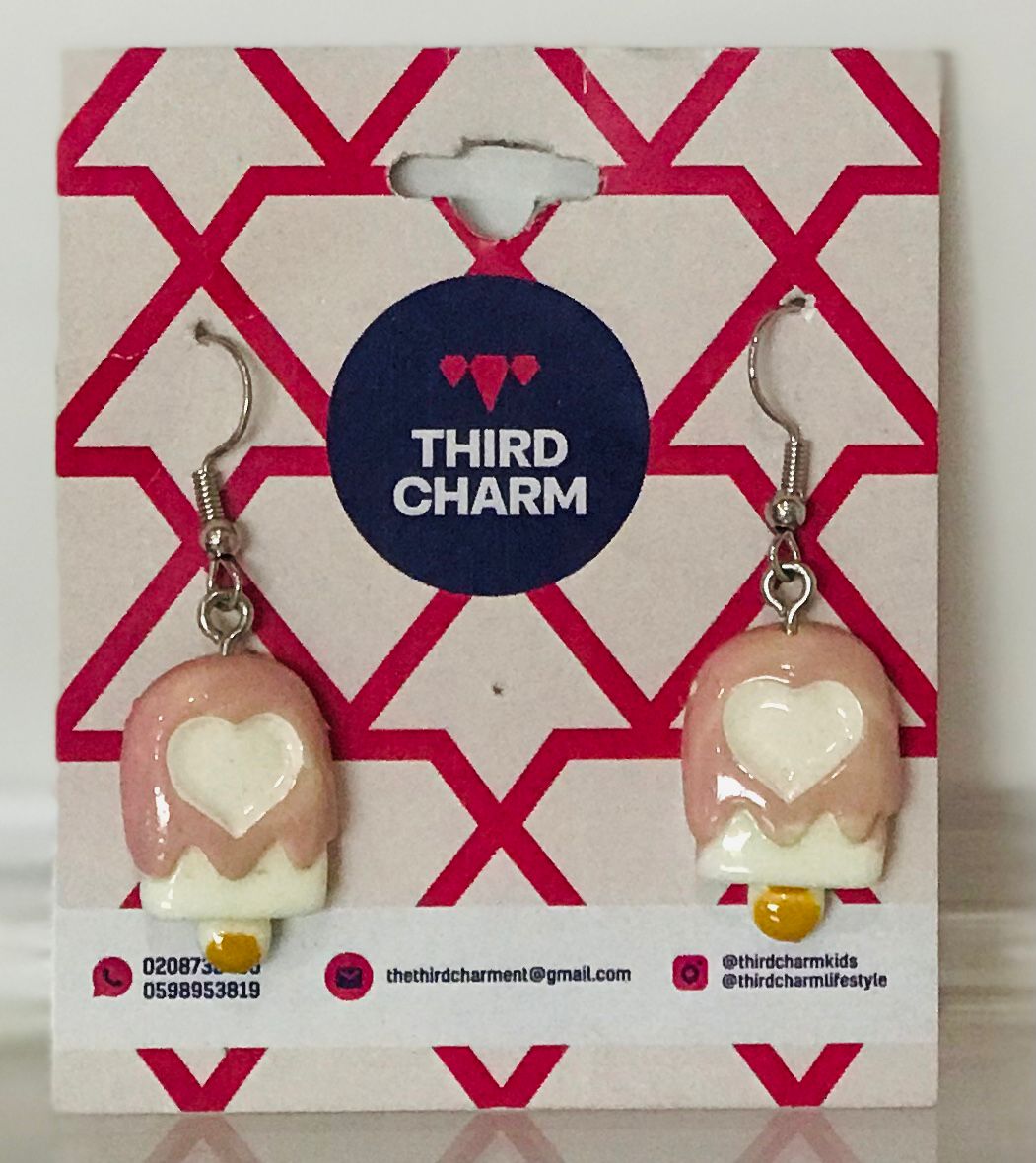 Popsicle Drop Earring Heart