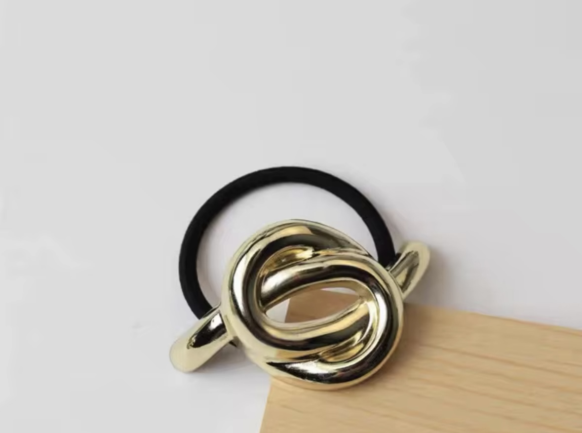 Hairties With Gold Pendant