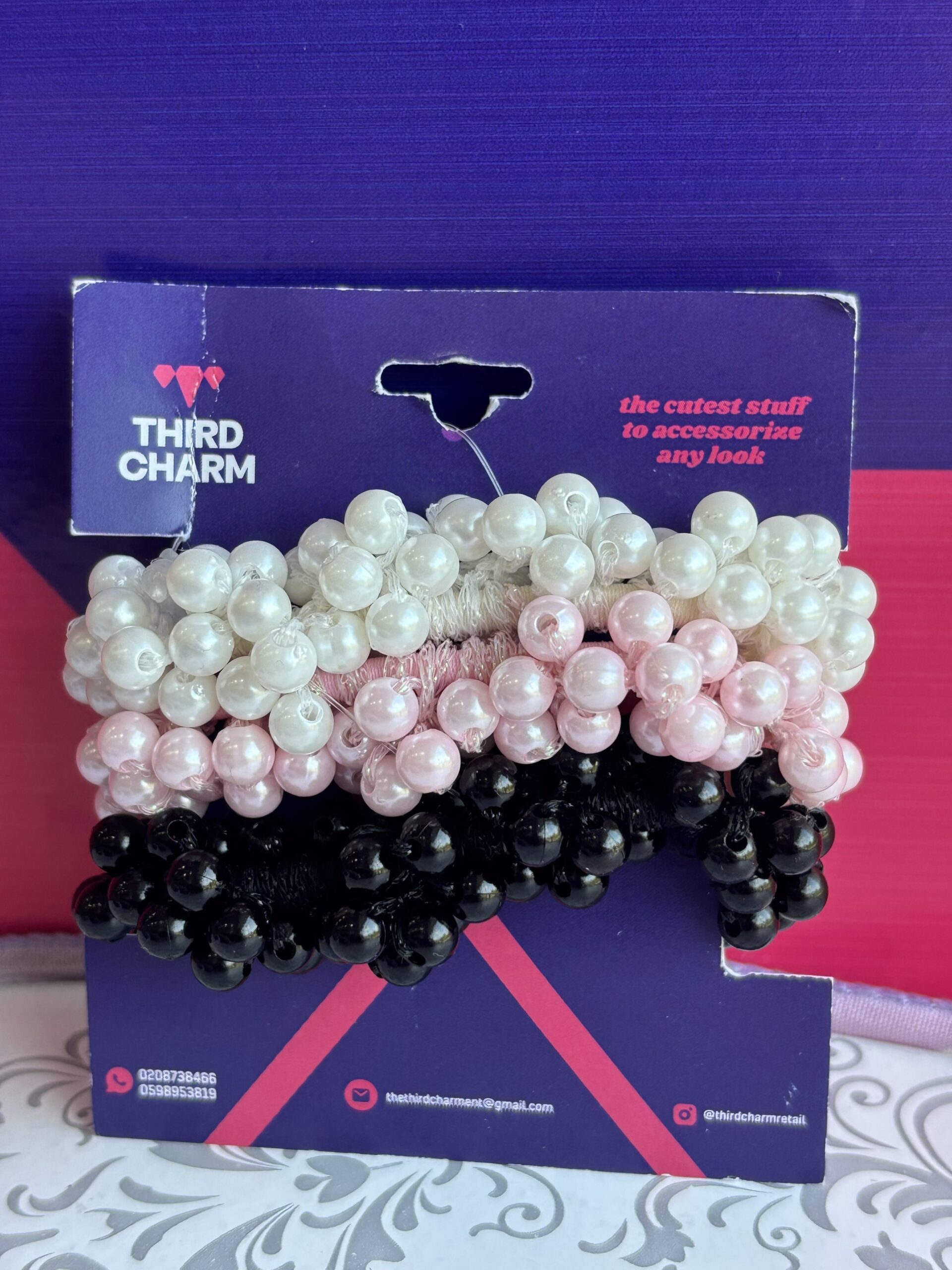 Pearly Hair Ties(3pcs)
