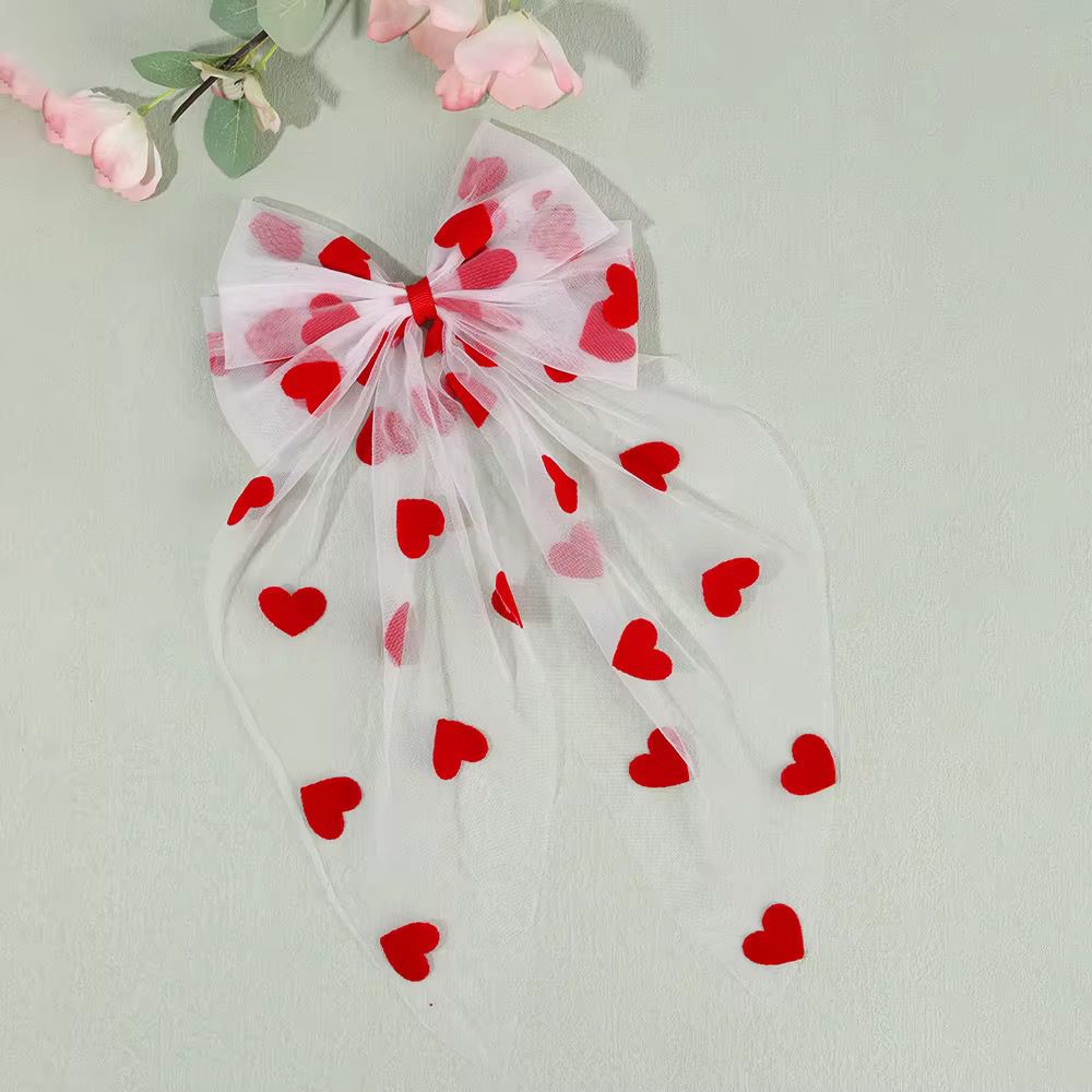 Tulle Red Heart Long Tail