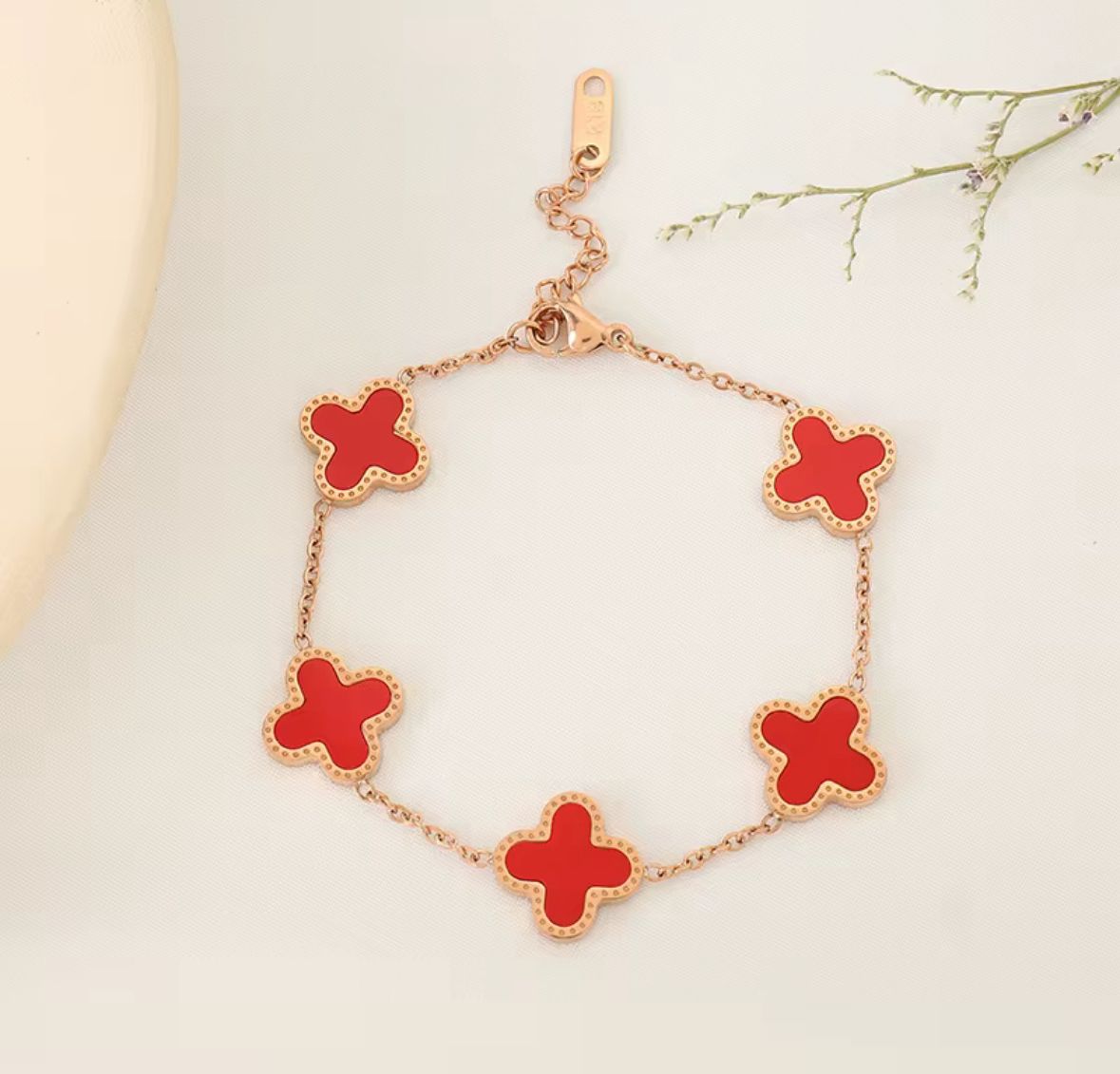 Clover Stainless Steel Bracelet