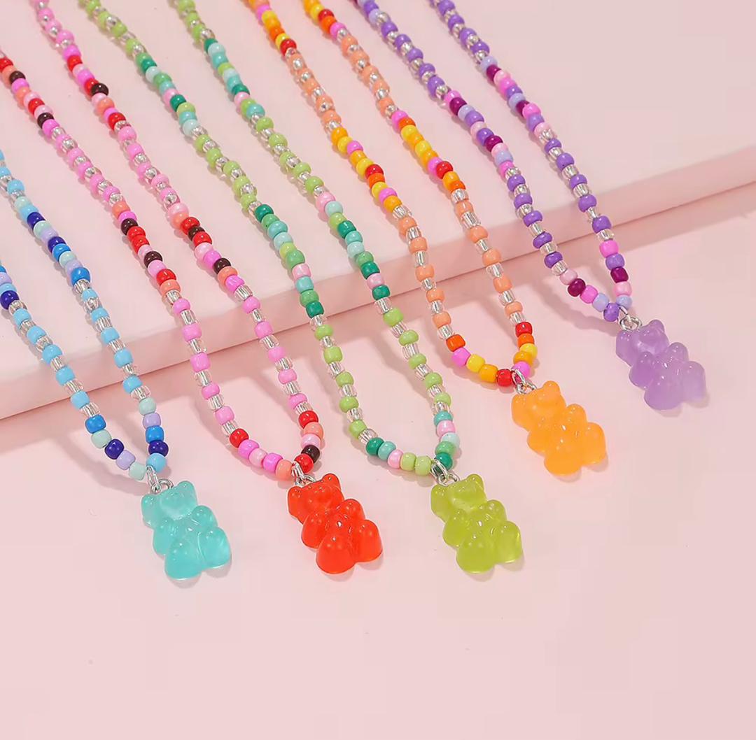 Gummy Bracelet and Necklace Set