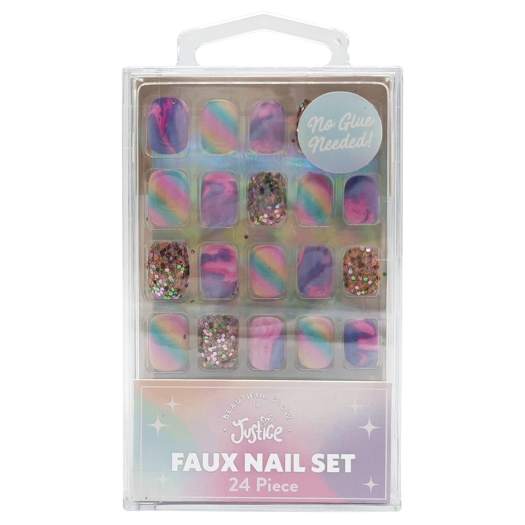 Justice brand Faux Nails 24pc Set